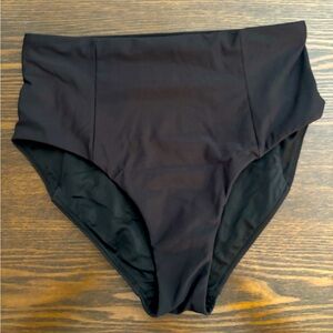 Black high waist swim bottom
